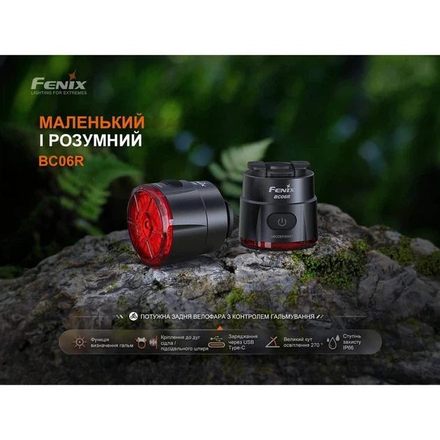 Велофара задня Fenix BC06R - Фото 8 Велофара задня Fenix BC06R - изображение 8