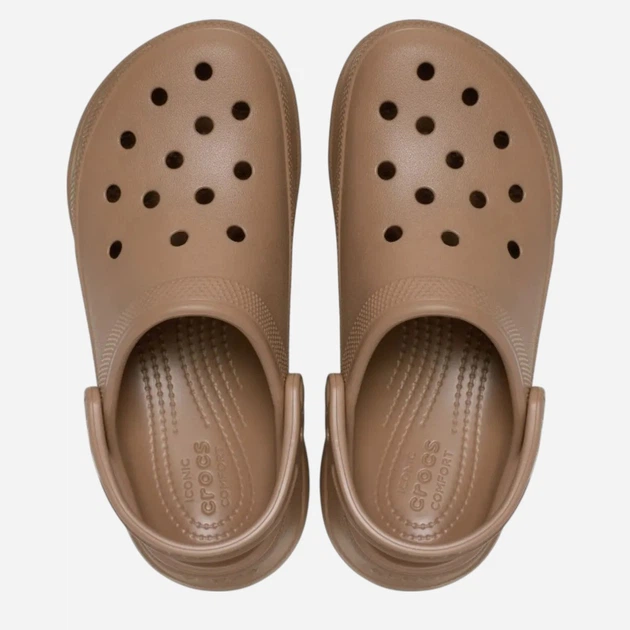 Chodaki damskie na wysokiej platformie Crocs Classic Bae Clog 206302-2JJ 36-37 (M4/W6) Jasnobrązowe - obraz 5