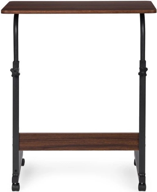 Mobilny stolik boczny ModernHome by Multistore regulowany 60 x 89 x 40 cm TH-LD-15 Ciemny orzech (5905817011216) - obraz 2