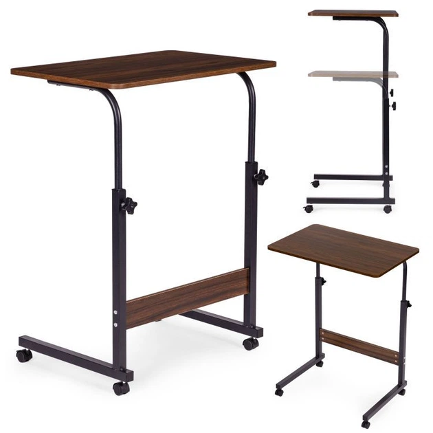 Mobilny stolik boczny ModernHome by Multistore regulowany 60 x 89 x 40 cm TH-LD-15 Ciemny orzech (5905817011216) - obraz 6