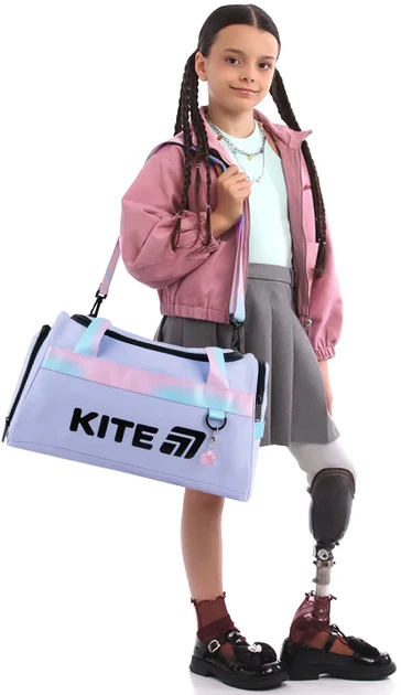 Сумка спортивна Kite Education Shine On 20х41х24 см Фіолетова (K26-2505-1) - зображення 10