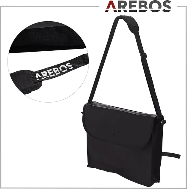 Ходунки ,Роллатор Arebos розкладний,алюмінієвий. BLACK - Фото 3 Ходунки ,Роллатор Arebos розкладний,алюмінієвий. BLACK - зображення 3