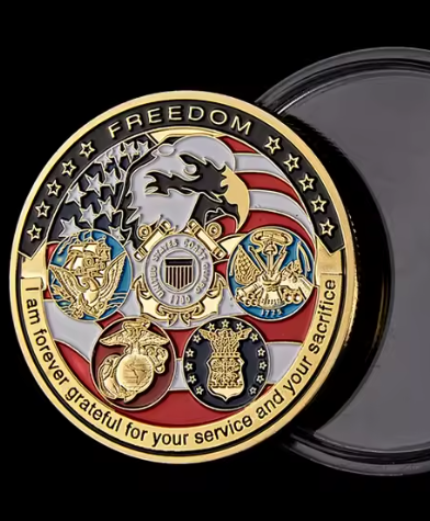 Сувенірна пам'ятна монета Свобода. Орел. USA Freedom NAVY - изображение 3