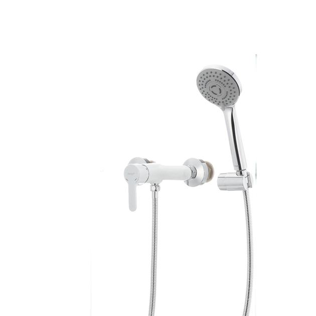 Смеситель для душа IBERGRIF SQUARE M12022W белый латунный (IB0032) - изображение 5