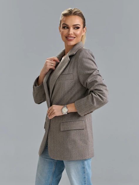 Пиджак ISSA PLUS 15514 3XL серые (issa2007682782222) - изображение 2