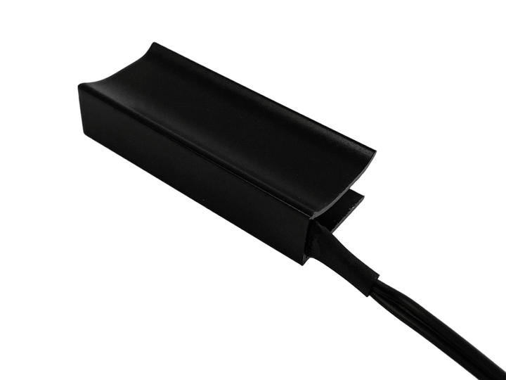 Клипса LEDUA черная светодиодная алюминиевая для подсветки стеклянных полок 12V 0.24w желтый свет, черный провод - Фото 5 Клипса LEDUA черная светодиодная алюминиевая для подсветки стеклянных полок 12V 0.24w желтый свет, черный провод - изображение 5