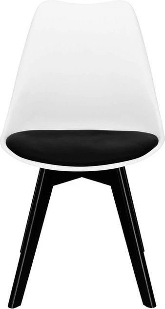 Krzesło do kuchni i salonu Springos Verde DC0020 Biało-czarne (5907719470023) - obraz 5
