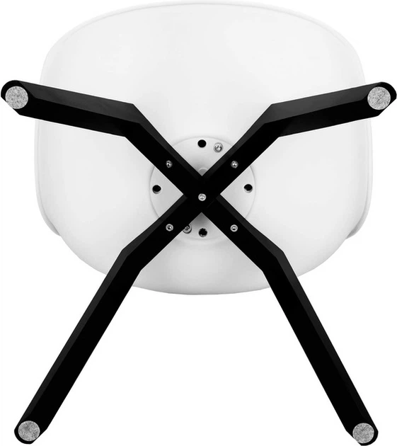 Krzesło do kuchni i salonu Springos Verde DC0020 Biało-czarne (5907719470023) - obraz 9