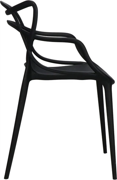 Krzesło do kuchni i salonu Springos Matrix DC0024 Czarne (5907719470061) - obraz 4