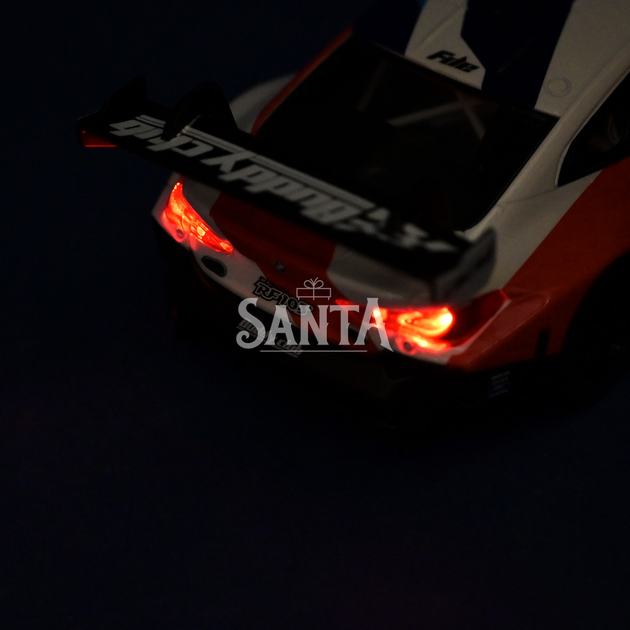 Машина металл BMW M4 GT3 Sport БМВ Автопром синяя 1:24 свет звук открыв двери 21*9*5,5 см (68282A(B)) - изображение 6