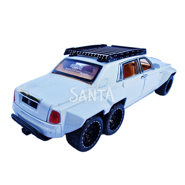 Машинка металева Rolls-Royce Cullinan 6x6 Ролс ройс 1:32 білий звук світло 18*7*5,5 см (62371) - зображення 3