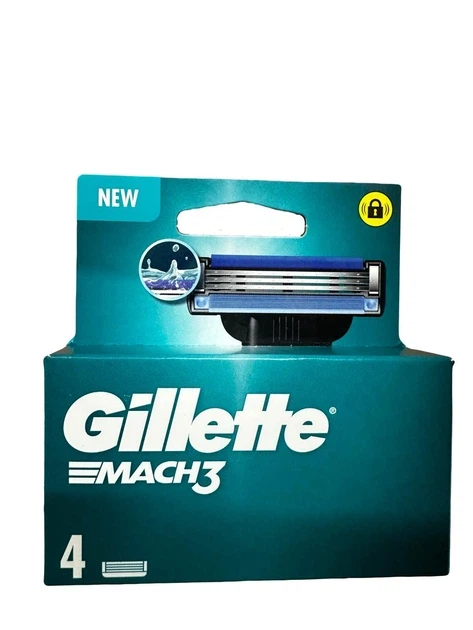 Змінні касети (леза) Gillette Mach3 4 шт. - Фото 1 Змінні касети (леза) Gillette Mach3 4 шт. - зображення 1