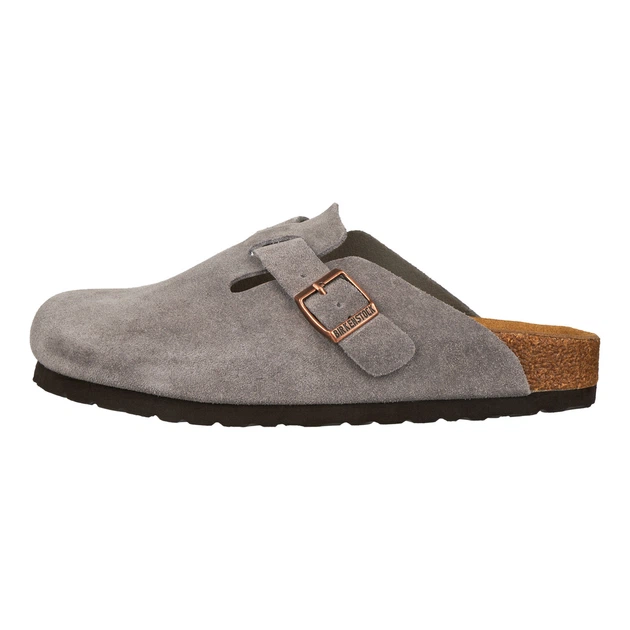 Замшеві шльопанці Birkenstock Boston Gray 38 - зображення 5