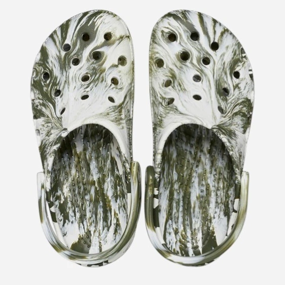 Chodaki męskie Crocs Baya Marbled 206935-309 41-42 (M8/W10) Zielone - obraz 5