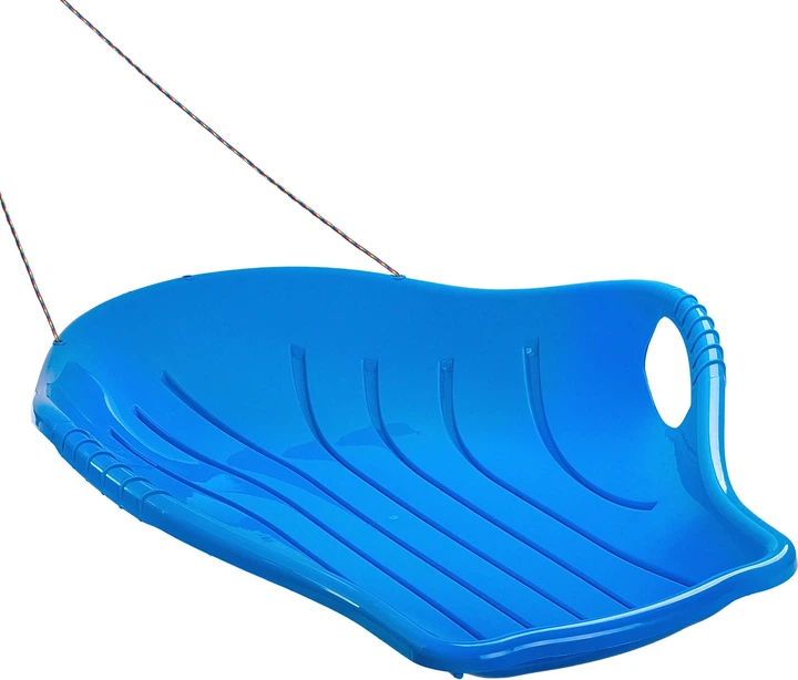 Sanki plastikowe Kadax Brez z rączkami i linką Niebieskie K6402 (5903699455463) - obraz 4