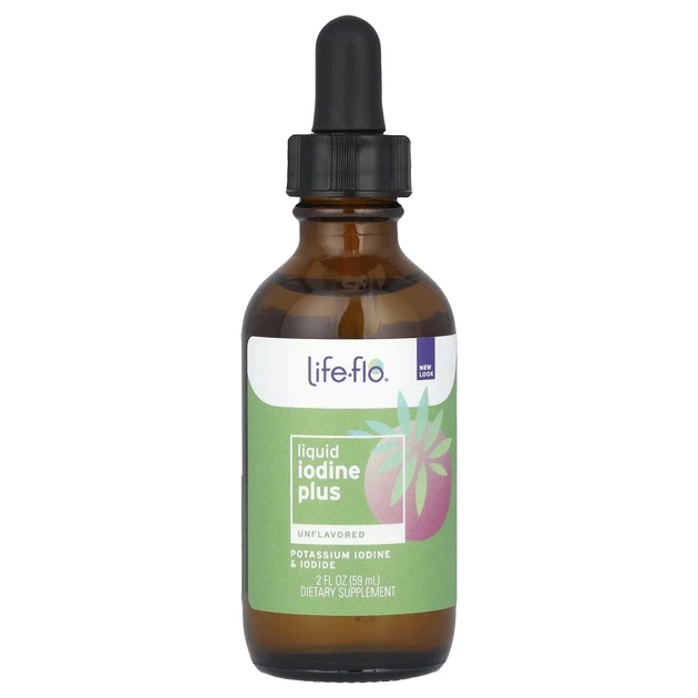Рідкий йод плюс із йодидом калію Life-flo (Liquid Iodine Plus) 59 мл без ароматизаторів (LFH-91547) - Фото 3 Рідкий йод плюс із йодидом калію Life-flo (Liquid Iodine Plus) 59 мл без ароматизаторів (LFH-91547) - изображение 3