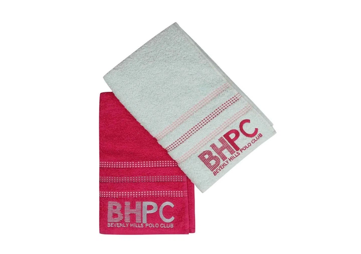 Набір рушників Beverly Hills Polo Club 120107285 70х140 см Махра Botanik Fuchsia, Mint - Фото 3 Набір рушників Beverly Hills Polo Club 120107285 70х140 см Махра Botanik Fuchsia, Mint - изображение 3