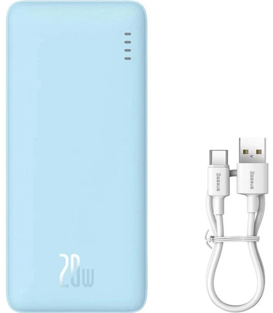 УМБ Baseus Airpow Fast Charge Power Bank 10000mAh 20W Galaxy Blue (P10022801313-00) - зображення 3