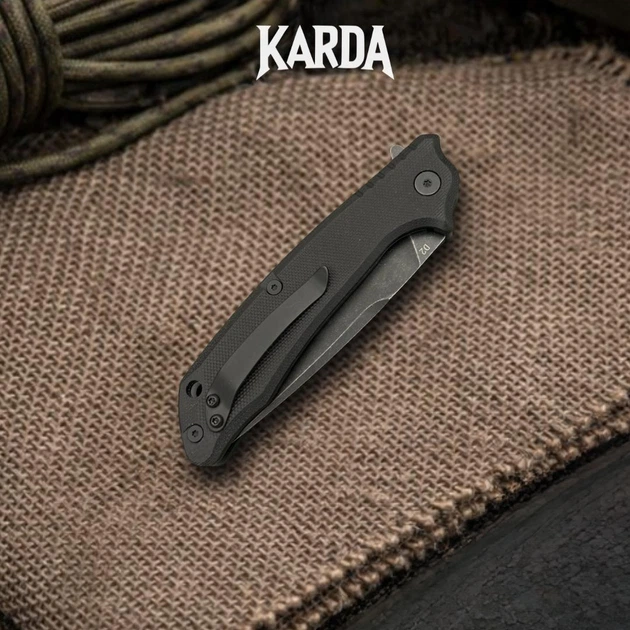 Ніж Складний Karda J011 Black - изображение 5