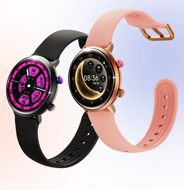 Смарт часы женские LEMFO W2 Pink (тонометр, пульсоксиметр) Amoled экран - Фото 6 Смарт часы женские LEMFO W2 Pink (тонометр, пульсоксиметр) Amoled экран - изображение 6