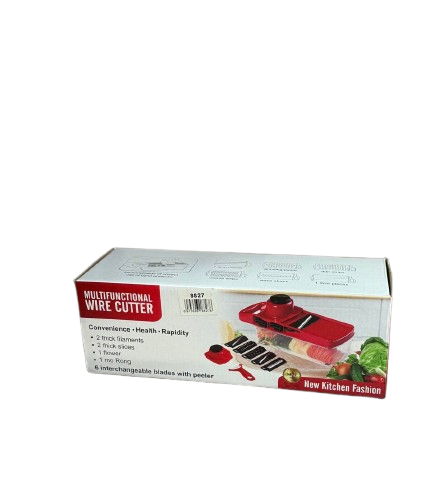 Овочерізка ручна Mandoline Slicer на 1.5 л 6в1 для овочів і фруктів з контейнером слайсер терка міні комбайн Червона - Фото 6 Овочерізка ручна Mandoline Slicer на 1.5 л 6в1 для овочів і фруктів з контейнером слайсер терка міні комбайн Червона - зображення 6