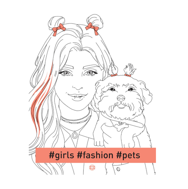 Книга Раскраска-антистресс girls fashion pets Жорж - Фото 1 Книга Раскраска-антистресс girls fashion pets Жорж - изображение 1