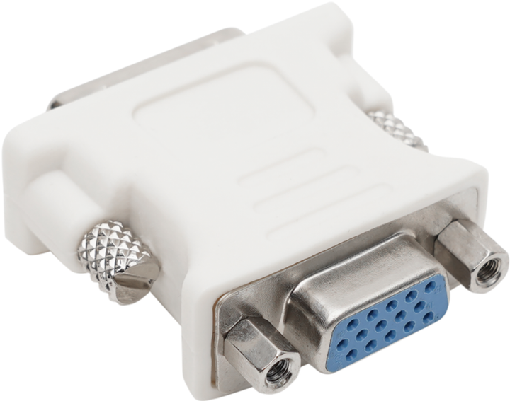 Адаптер DVI-I Dual link (24+5) to VGA білий (LKMTR_851184) - Фото 2 Адаптер DVI-I Dual link (24+5) to VGA білий (LKMTR_851184) - зображення 2