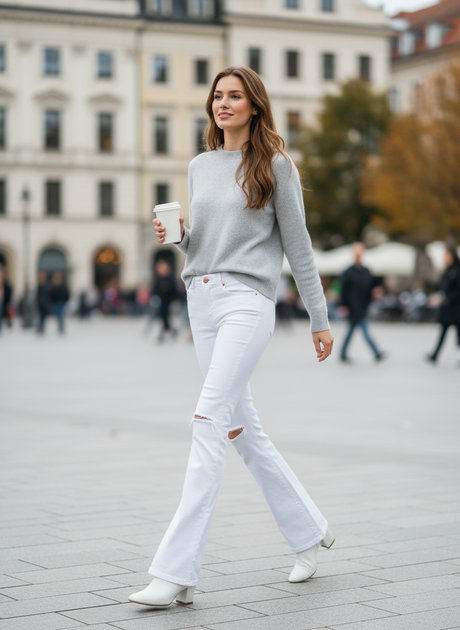 Джинси H&M W30 Білий (HM-06654779-White) - Фото 7 Джинси H&M W30 Білий (HM-06654779-White) - зображення 7