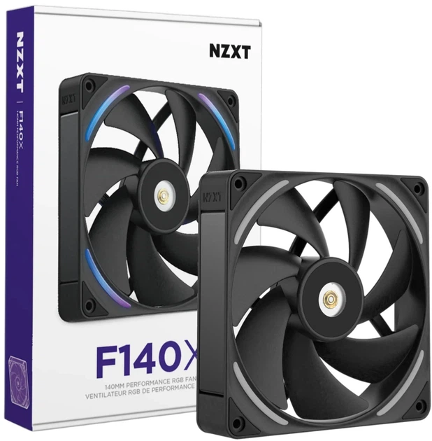 Вентилятор NZXT F140X Performance Fan 140 мм Black (5056547206615) - зображення 2