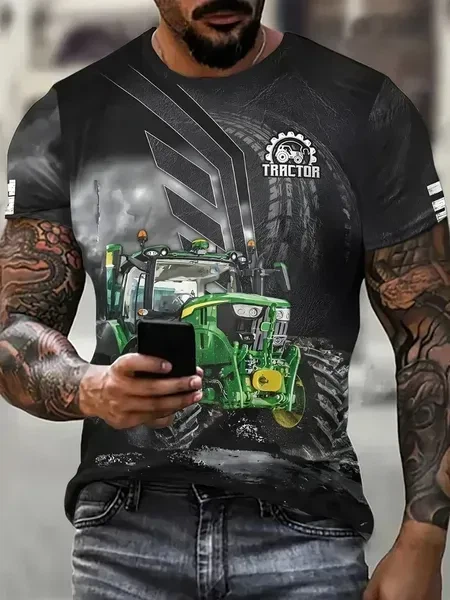 Футболка чоловіча Яскраво трактор 2XL чорний - Фото 1 Футболка чоловіча Яскраво трактор 2XL чорний - зображення 1