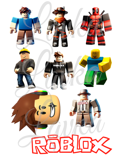 Декор на торт Роблокс Roblox вафельная бумага для торта съедобная печать на вафельной бумаге пищевая вафельная картинка А4 25032642012 - изображение 2