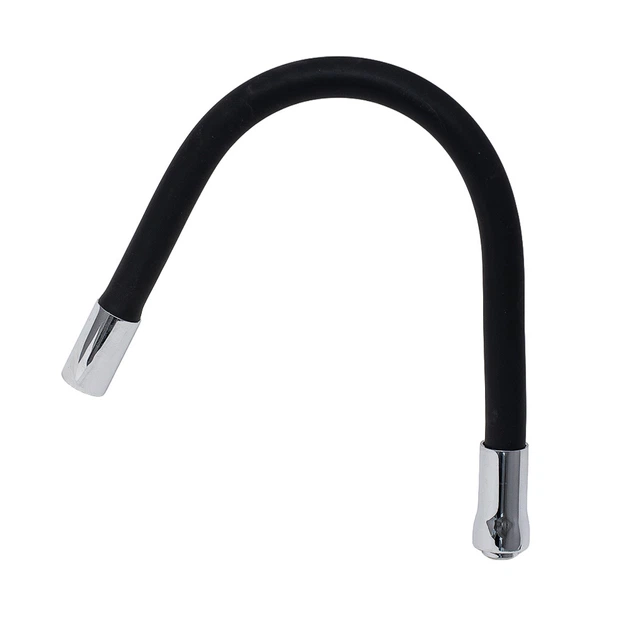 Излив (гусак) 3/4" для кухни силиконовый черный AQUATICA (XH-5239) (9793510) - изображение 9
