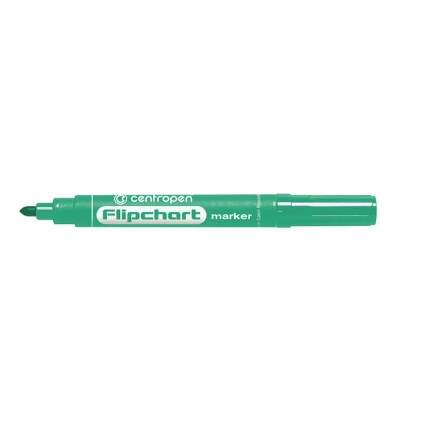 Маркер для фліпчартів Centropen Flipchart зелений 2.5 мм круглий (8550/04) - Фото 1 Маркер для фліпчартів Centropen Flipchart зелений 2.5 мм круглий (8550/04) - зображення 1