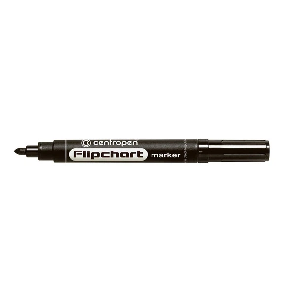 Маркер для фліпчартів Centropen Flipchart чорний 2.5 мм круглий (8550/01) - Фото 1 Маркер для фліпчартів Centropen Flipchart чорний 2.5 мм круглий (8550/01) - изображение 1