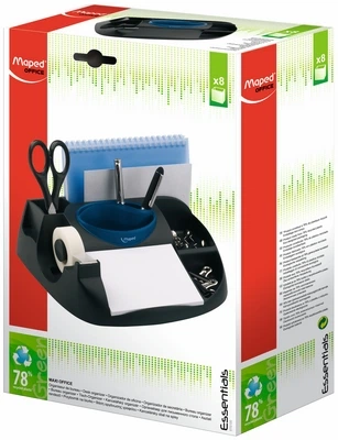Підставка-органайзер Maped ESSENTIALS GREEN Maxi чорно-синя квадратна пластик (MP.575100) - зображення 3