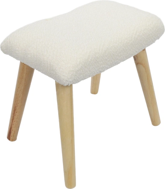 Taboret Trends 4 you Kruk z tapicerką 40 x 28 x 38 cm Beżowy (8721037391467) - obraz 2