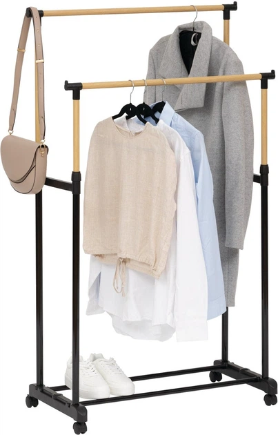 Вішалка для одягу 5five Simply Smart Woody, подвійна 86 x 42 x 165 см (3560233006998) - зображення 2