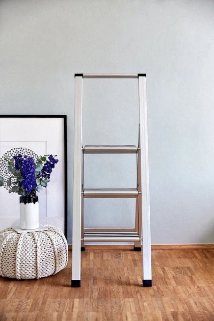 Драбина Wenko алюмінієва 3-ступенева Сіра (4008838601013) - зображення 9