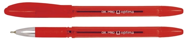 Ручка масляна Optima OIL PRO чорнило червоне 0.5 мм пластик (O15616-03) - Фото 1 Ручка масляна Optima OIL PRO чорнило червоне 0.5 мм пластик (O15616-03) - зображення 1