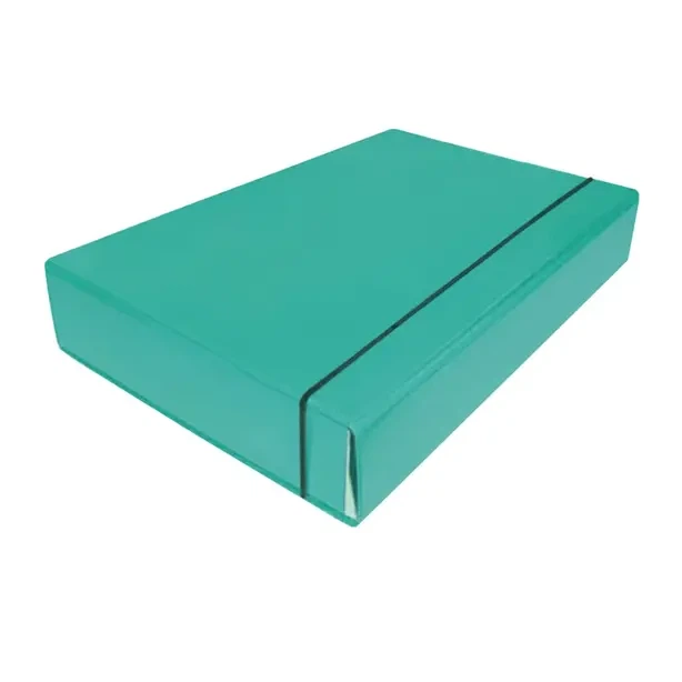 Папка-коробка на гумці ITEM А4 60мм бірюзова 306/05 (51502005) - Фото 1 Папка-коробка на гумці ITEM А4 60мм бірюзова 306/05 (51502005) - зображення 1
