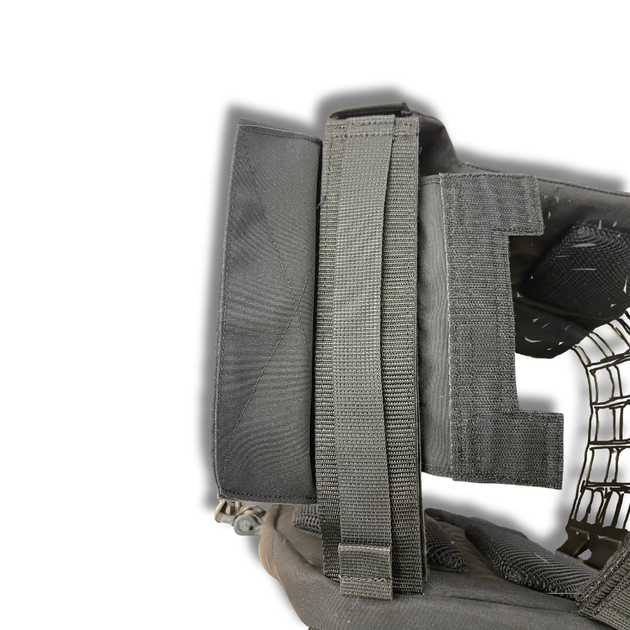 Плитоноска uaBRONIK (Plate Carrier Light) відкритого типу Чорна - зображення 6