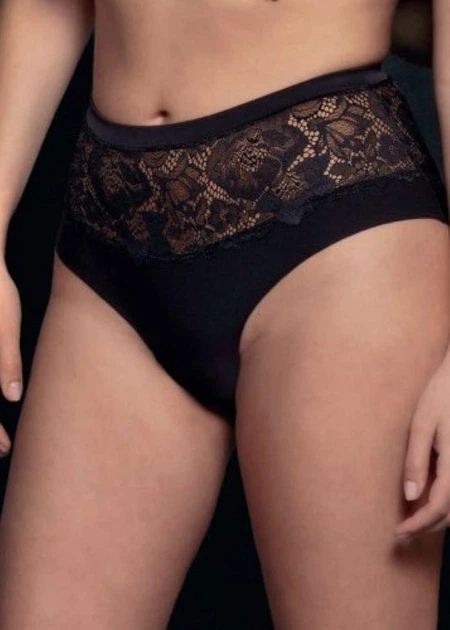 Женские трусы слипы Lormar YOURBODYCURVY4411 XL Чёрный - изображение 3