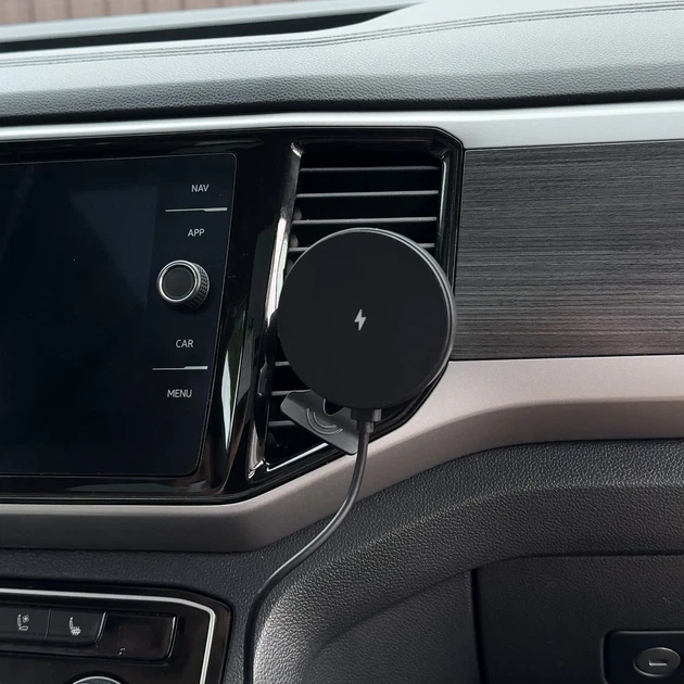 Автодержатель с беспроводной зарядкой и мощным магнитом - Фото 7 Автодержатель с беспроводной зарядкой и мощным магнитом - изображение 7