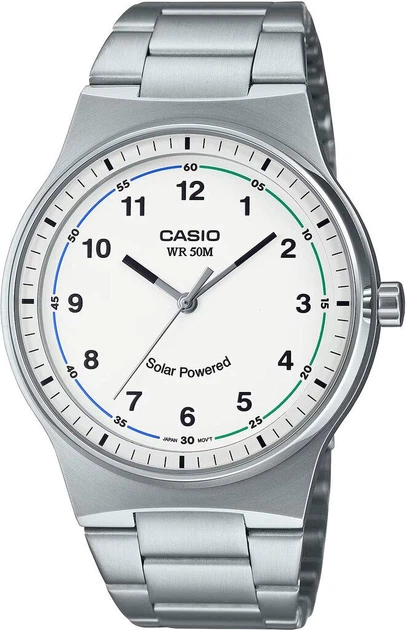 Мужские часы Casio MTP-RS105D-7B Solar Powered - Фото 1 Мужские часы Casio MTP-RS105D-7B Solar Powered - изображение 1