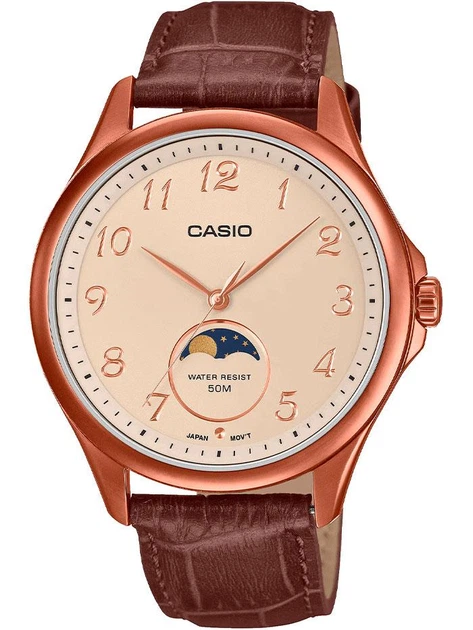 Годинник чоловічий Casio MTP-M110RL-5A MOON PHASE - зображення 3