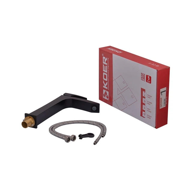 Смеситель для умывальника Koer KB-11007-05 высокий (Цвет черный) (KR3441) - изображение 6