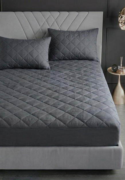 Наматрасник Good-Dream "Konfo Grey" с резинкой по периметру 160х200 (GDKGRF160200) - изображение 2