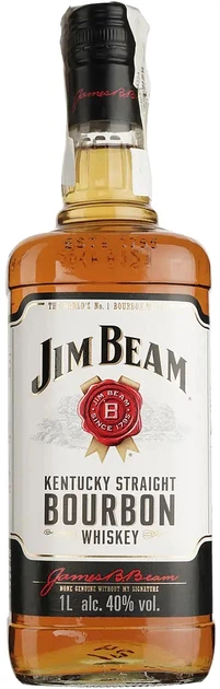 Виски Jim Beam White 4 года выдержки 1 л 40% (5010196092142_080686001201) - Фото 1 Виски Jim Beam White 4 года выдержки 1 л 40% (5010196092142_080686001201) - изображение 1