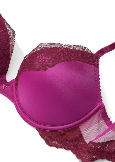 Комплект білизни Victoria’s Secret Push-up Малиновий 34B-S - Фото 5 Комплект білизни Victoria’s Secret Push-up Малиновий 34B-S - изображение 5
