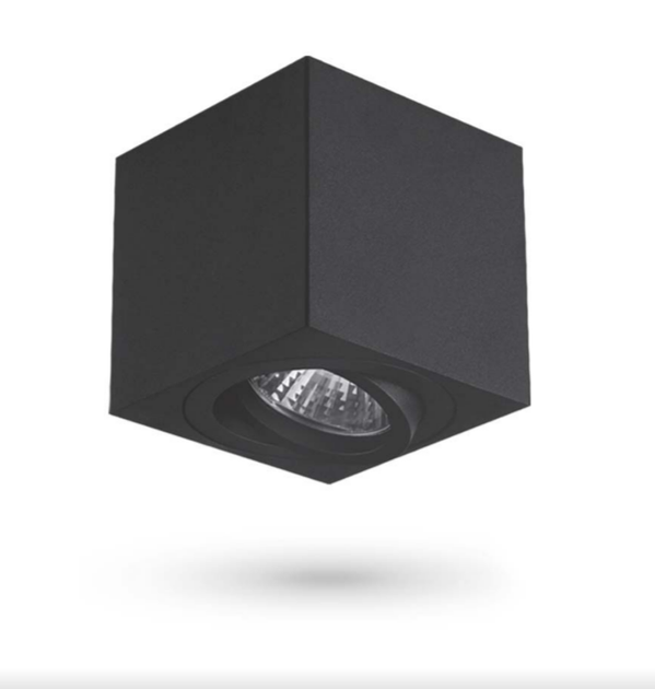 LED Світильник накладний під лампу GU10 чорний VL-SPF01-B Videx - изображение 2